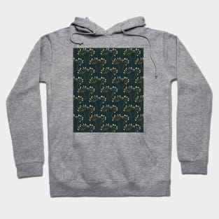 Retro orchids green Hoodie